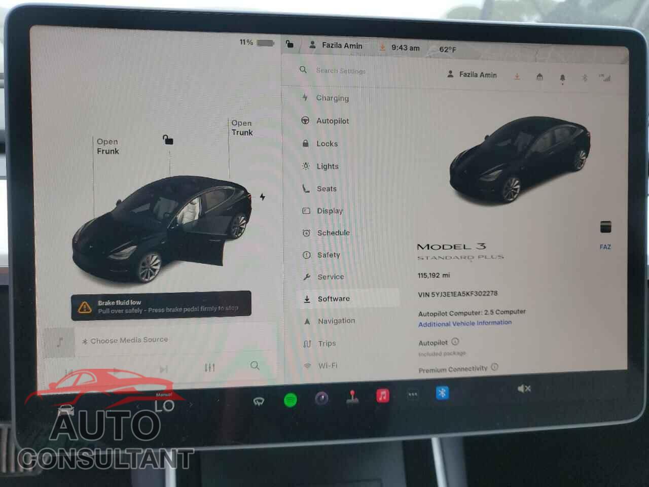 TESLA MODEL 3 2019 - 5YJ3E1EA5KF302278
