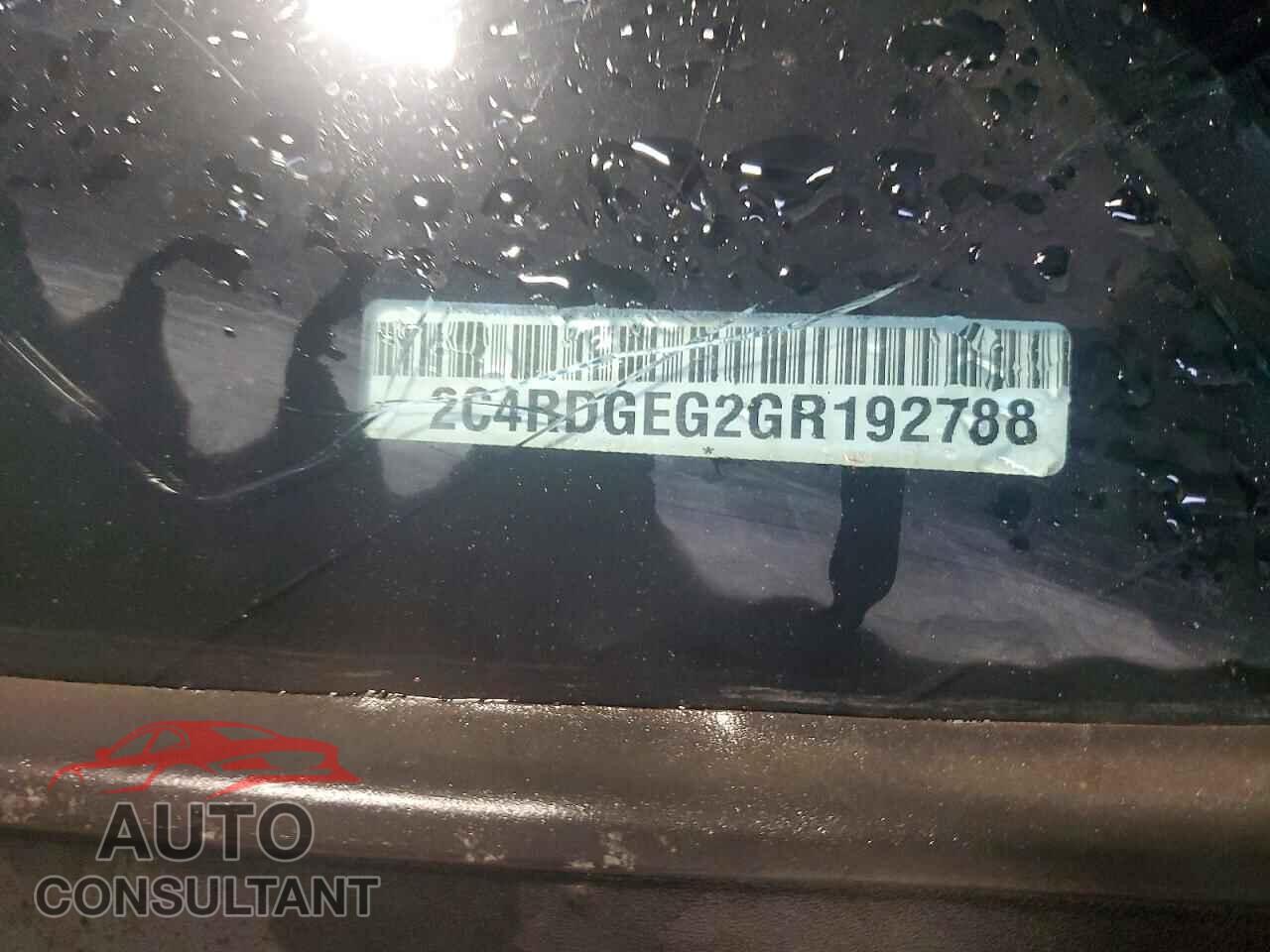DODGE CARAVAN 2016 - 2C4RDGEG2GR192788