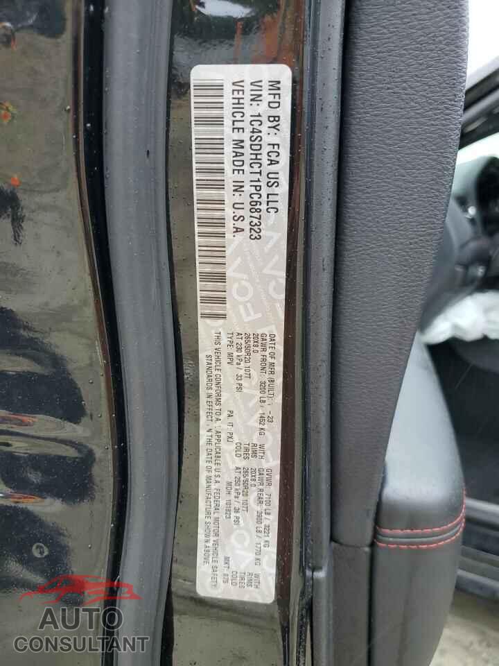 DODGE DURANGO 2023 - 1C4SDHCT1PC687323