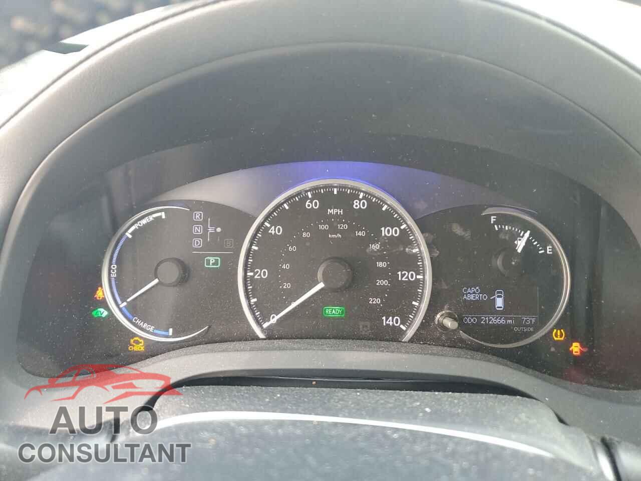LEXUS CT 200 2012 - JTHKD5BH8C2054201
