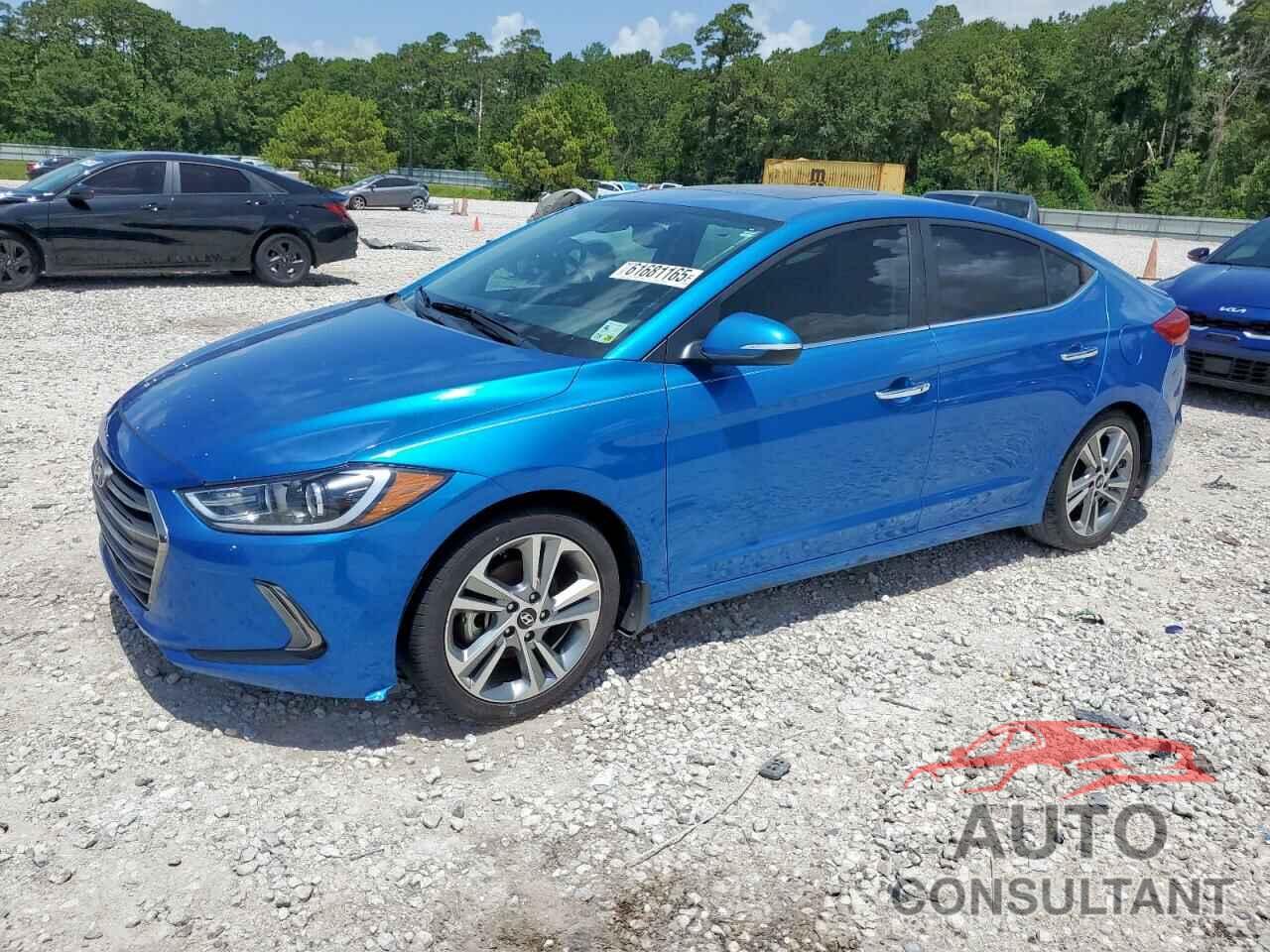 HYUNDAI ELANTRA 2017 - KMHD84LF6HU229817