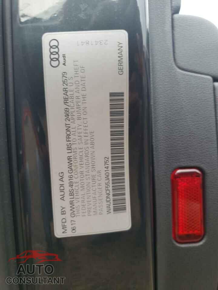AUDI A5 2018 - WAUDNCF55JA014752