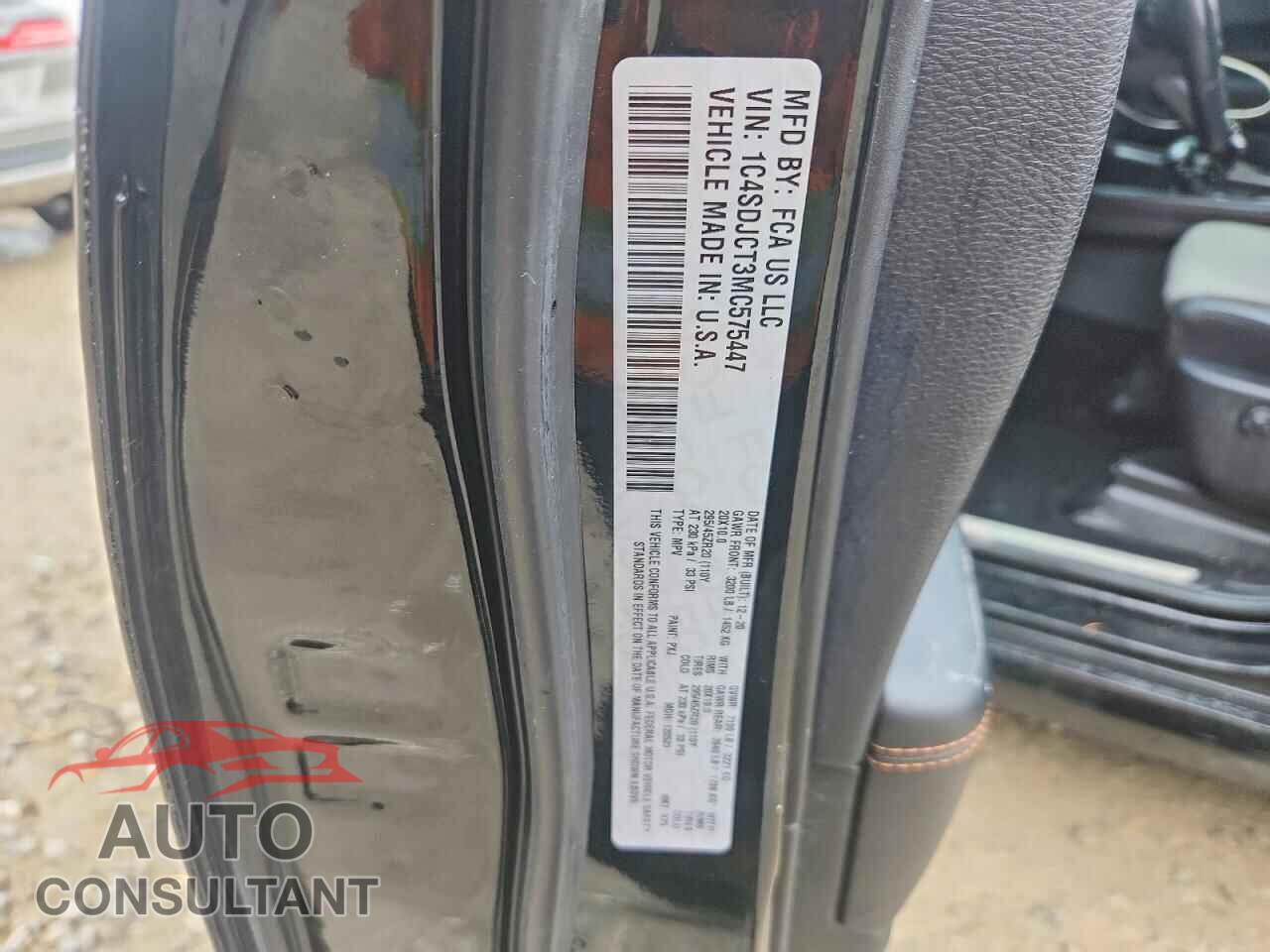 DODGE DURANGO 2021 - 1C4SDJCT3MC575447