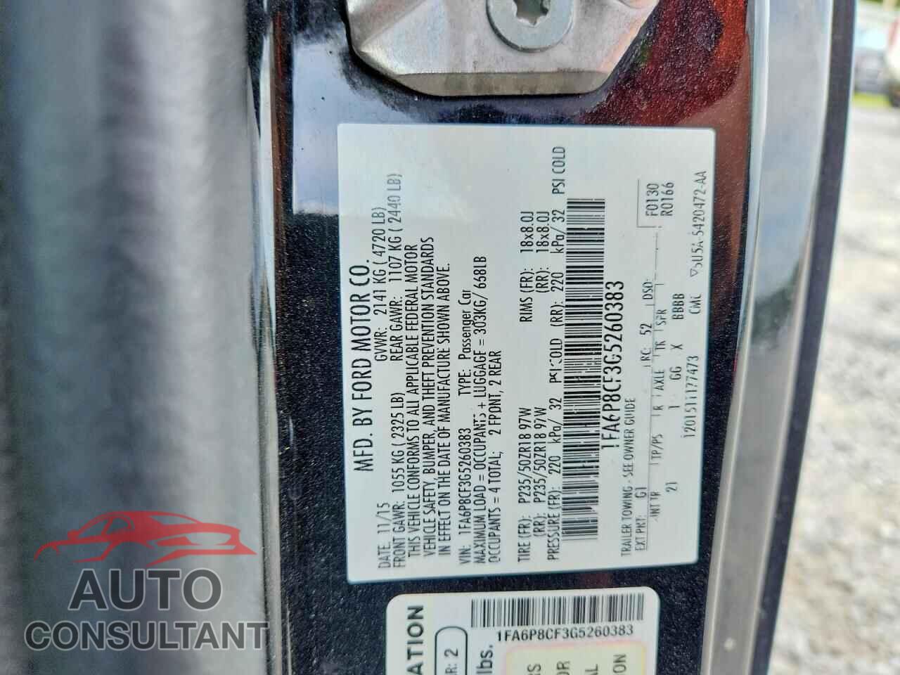 FORD MUSTANG 2016 - 1FA6P8CF3G5260383