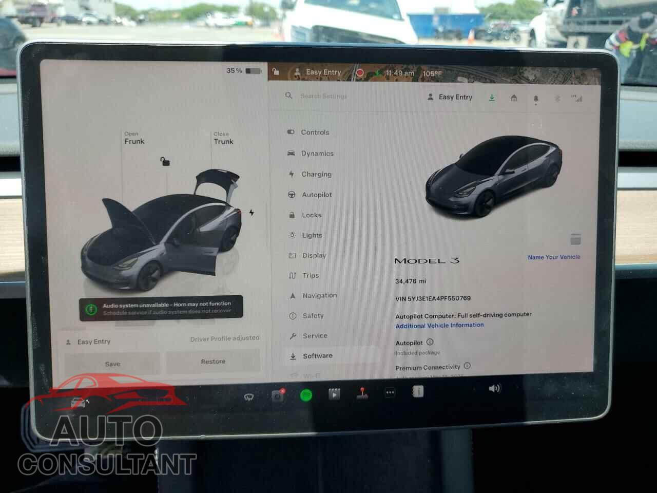 TESLA MODEL 3 2023 - 5YJ3E1EA4PF550769