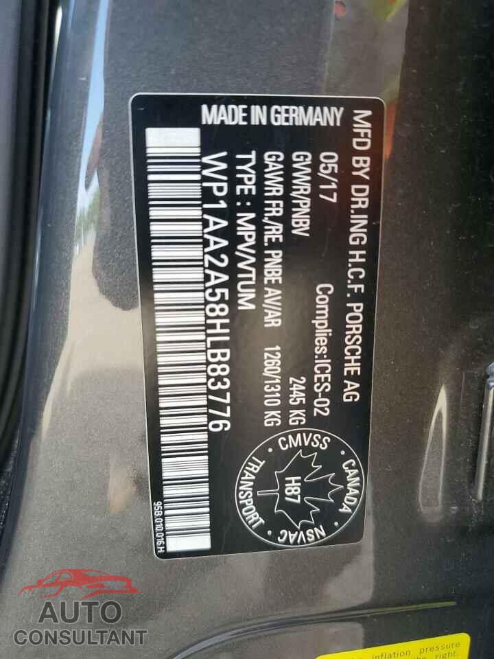 PORSCHE MACAN 2017 - WP1AA2A58HLB83776