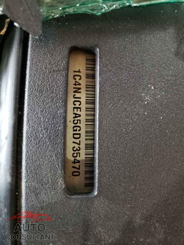 JEEP COMPASS 2016 - 1C4NJCEA5GD735470
