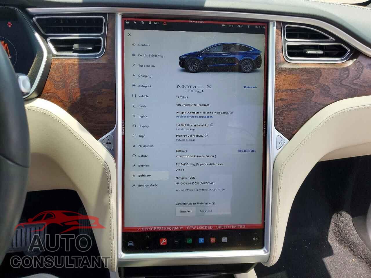 TESLA MODEL X 2017 - 5YJXCBE22HF078482