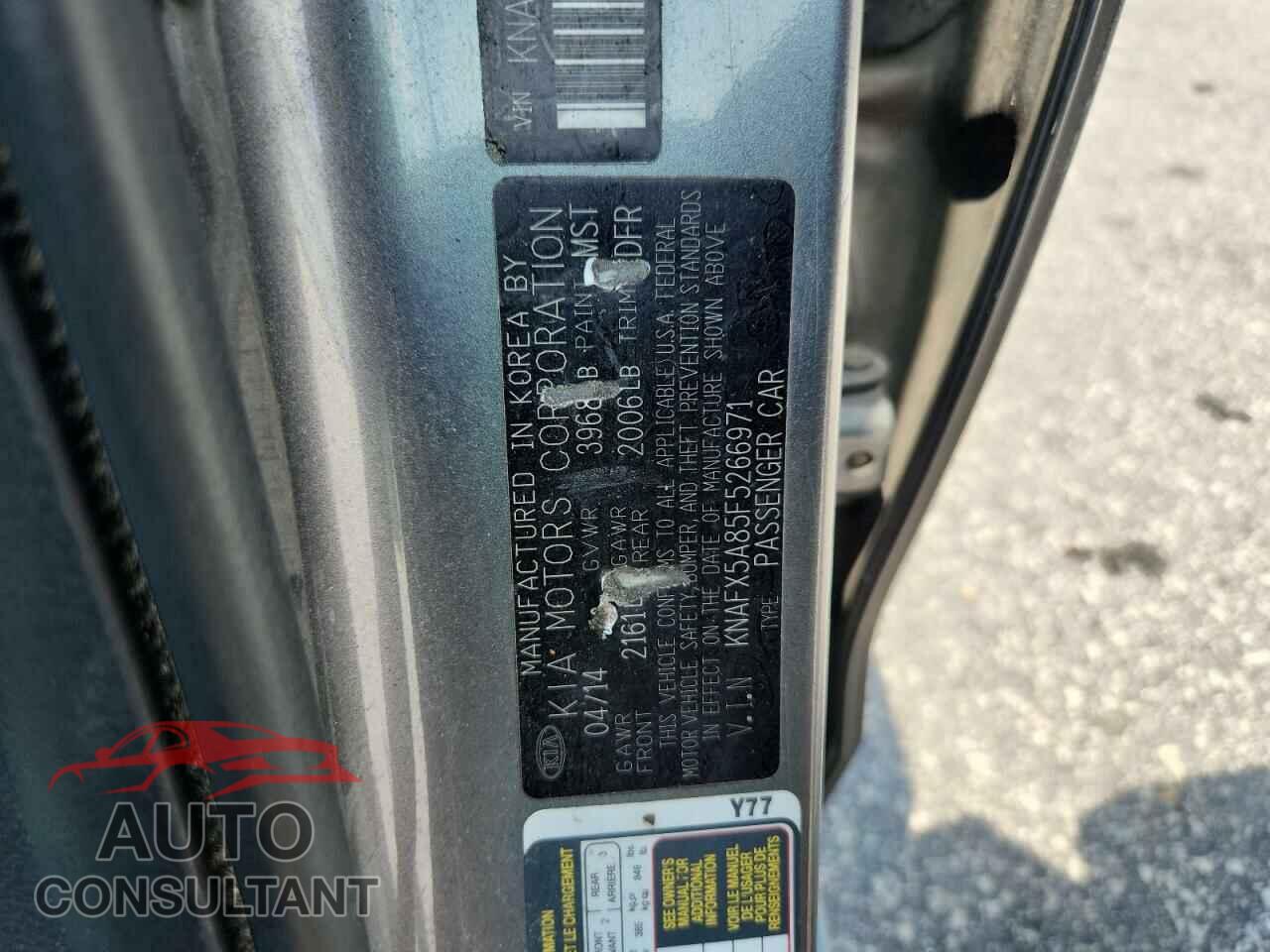 KIA FORTE 2015 - KNAFX5A85F5266971