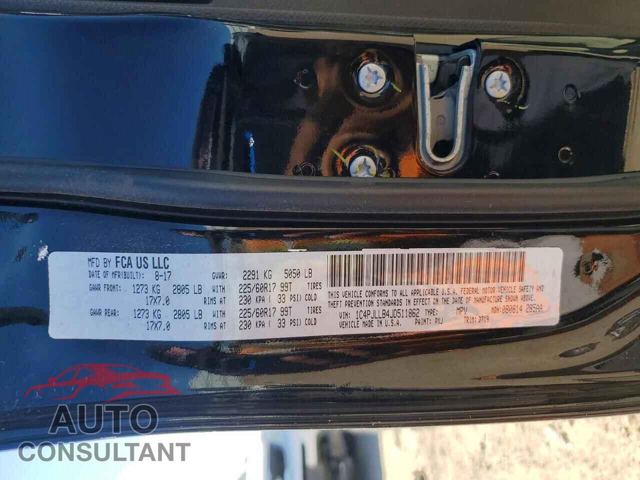 JEEP CHEROKEE 2018 - 1C4PJLLB4JD511862