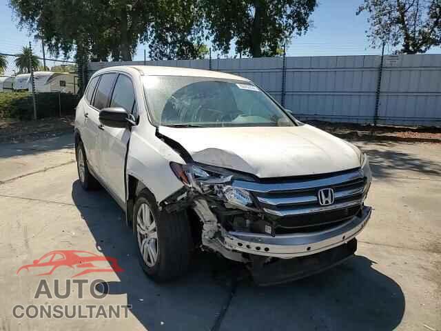 HONDA PILOT 2017 - 5FNYF5H11HB044632