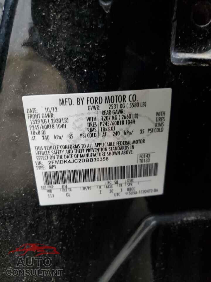 FORD EDGE 2013 - 2FMDK4JC2DBB30356