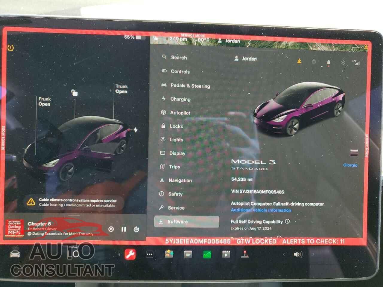 TESLA MODEL 3 2021 - 5YJ3E1EA0MF005485