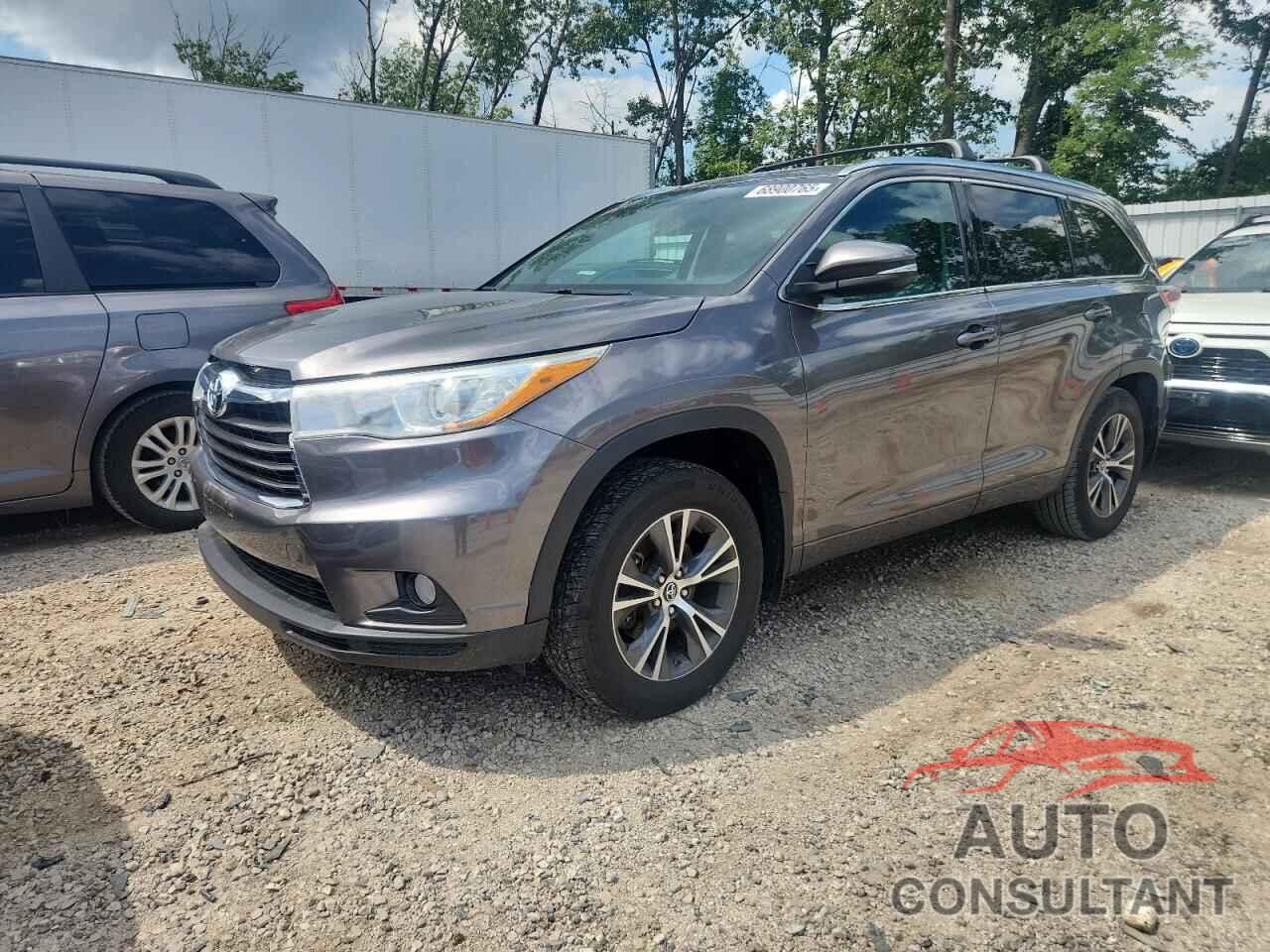 TOYOTA HIGHLANDER 2016 - 5TDJKRFH1GS349868