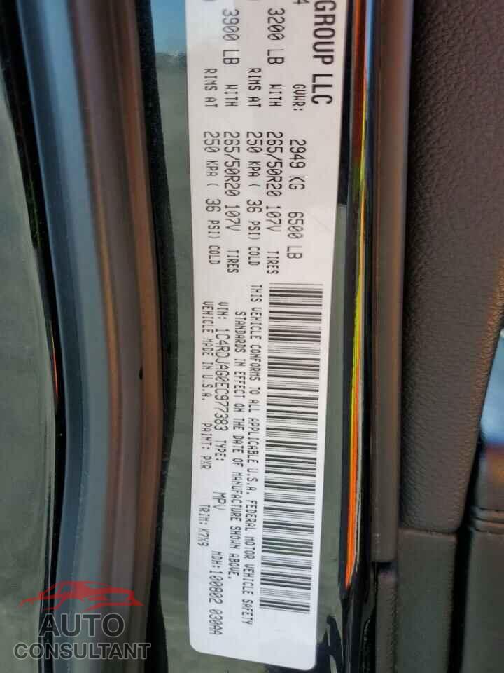 DODGE DURANGO 2014 - 1C4RDJAG0EC977383