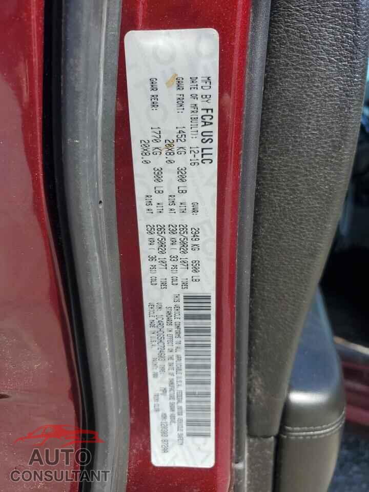 DODGE DURANGO 2017 - 1C4RDHDG5HC724603