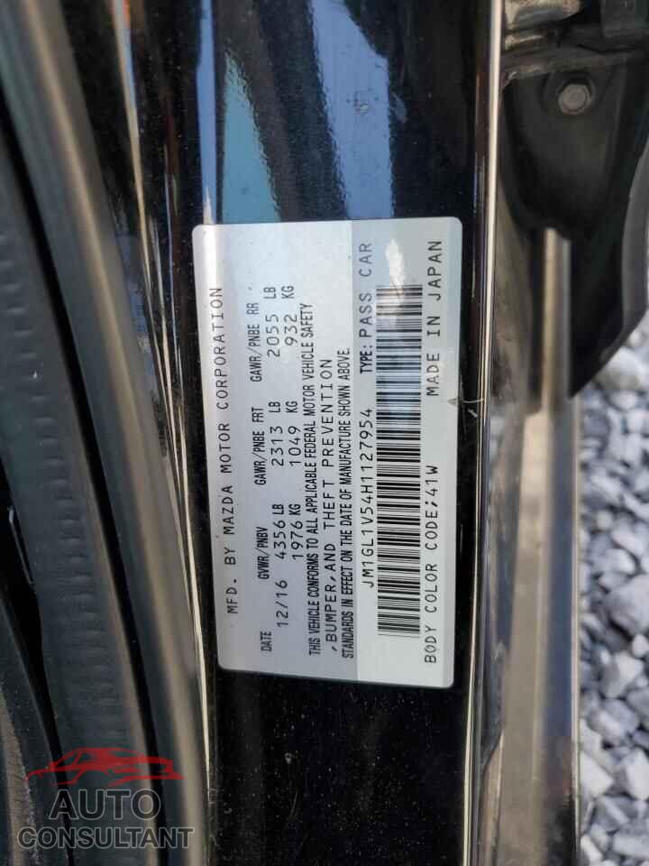 MAZDA 6 2017 - JM1GL1V54H1127954