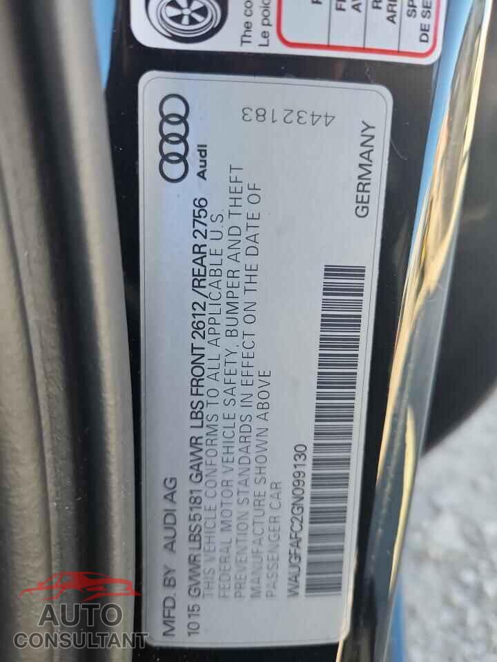 AUDI A6 2016 - WAUGFAFC2GN099130