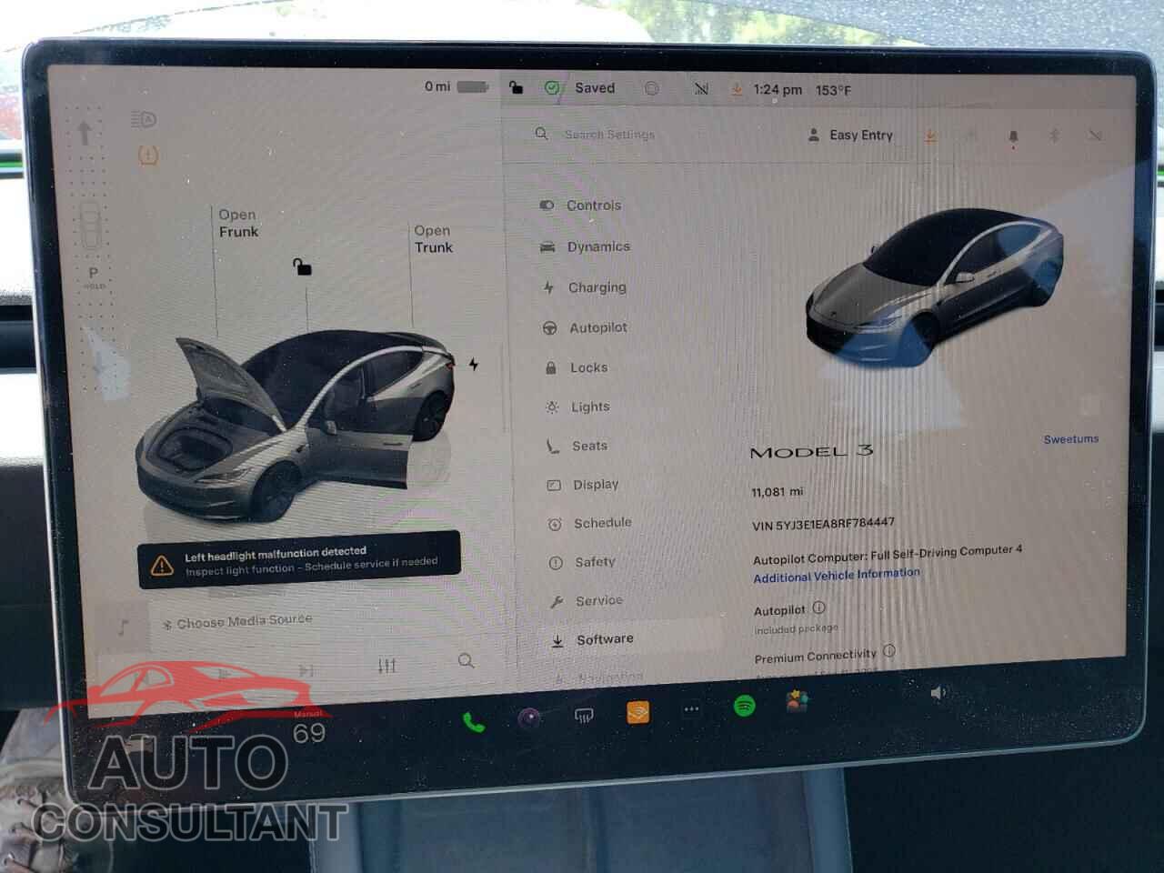 TESLA MODEL 3 2024 - 5YJ3E1EA8RF784447