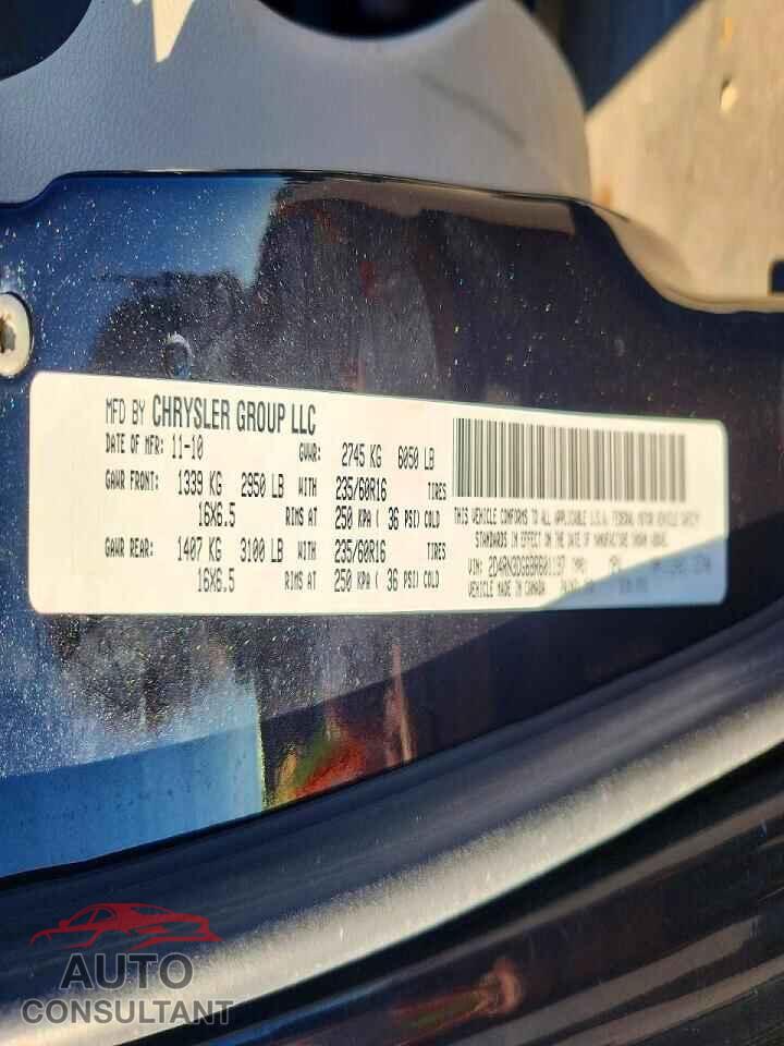 DODGE CARAVAN 2011 - 2D4RN3DG6BR601197