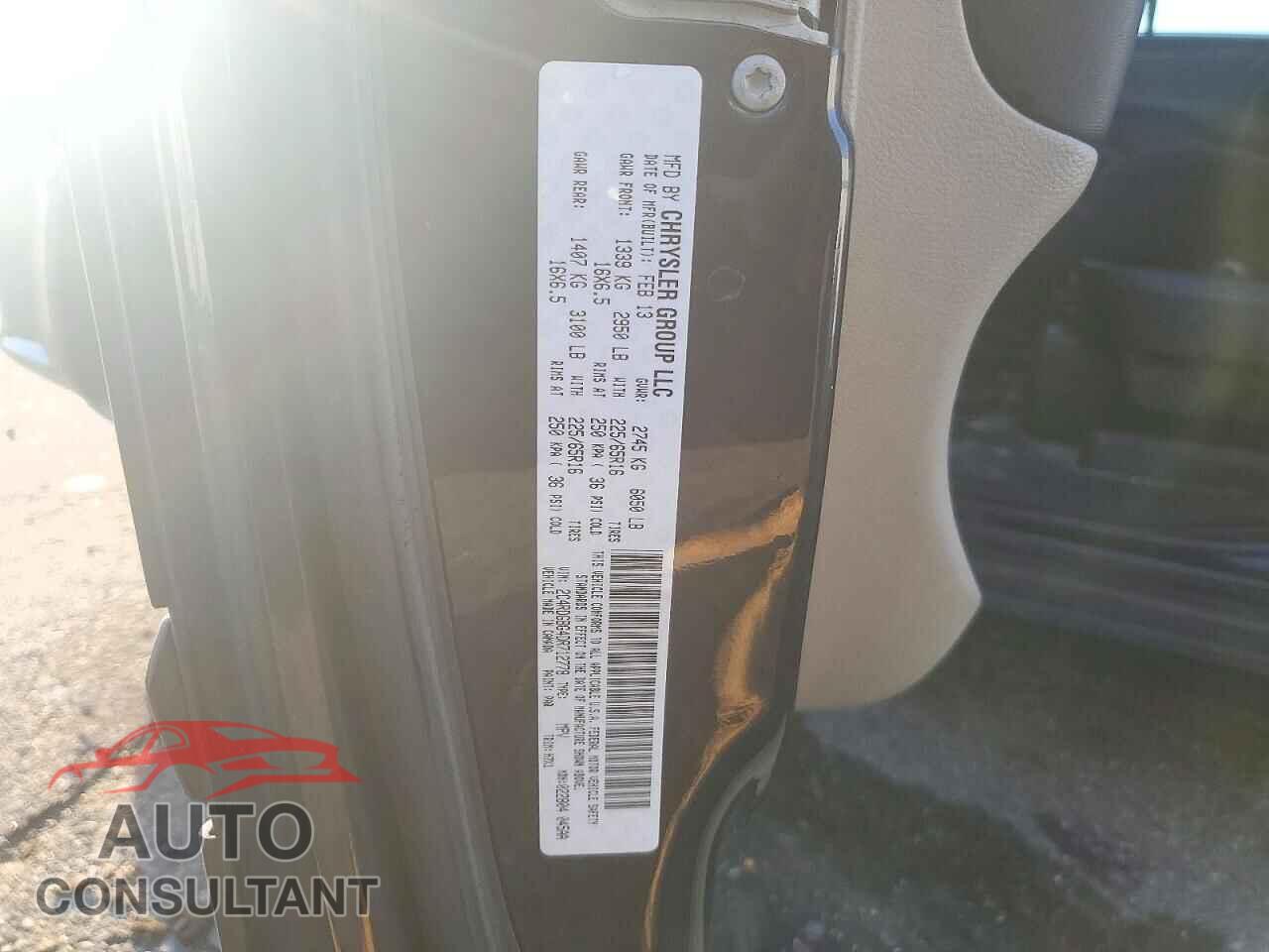 DODGE CARAVAN 2013 - 2C4RDGBG4DR712778