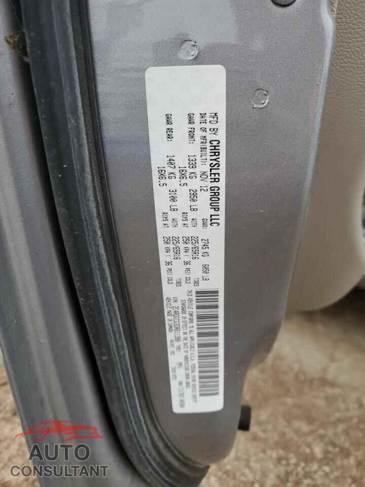 DODGE CARAVAN 2013 - 2C4RDGCG3DR611388