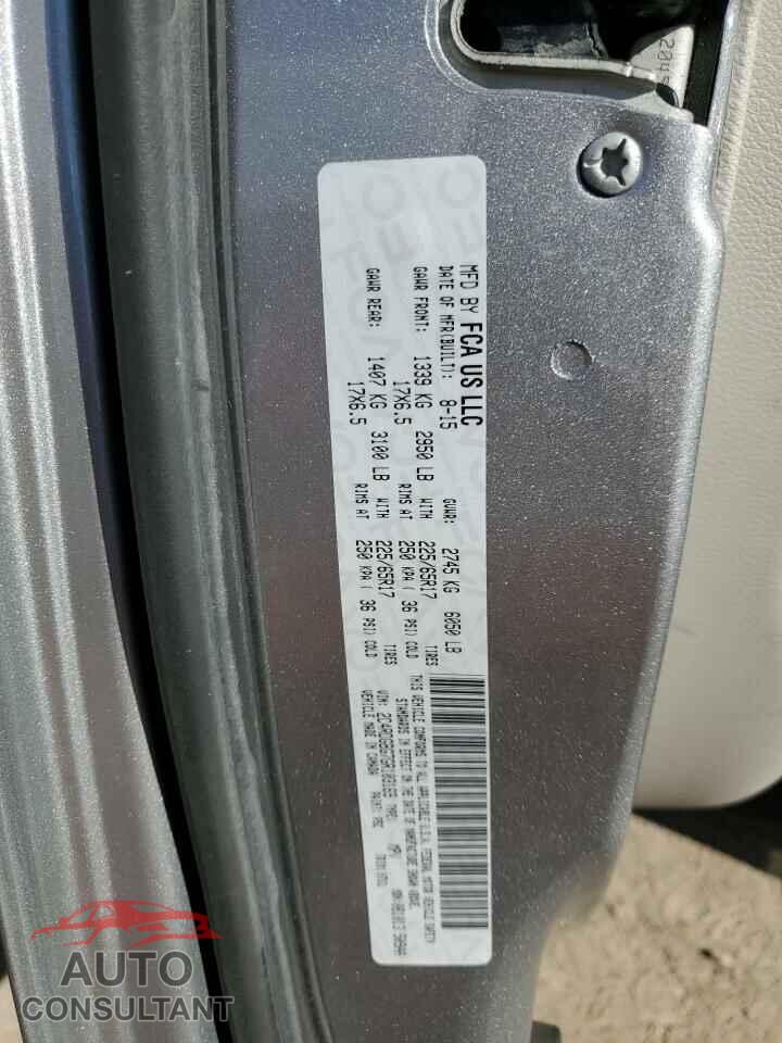 DODGE CARAVAN 2016 - 2C4RDGBG7GR103169