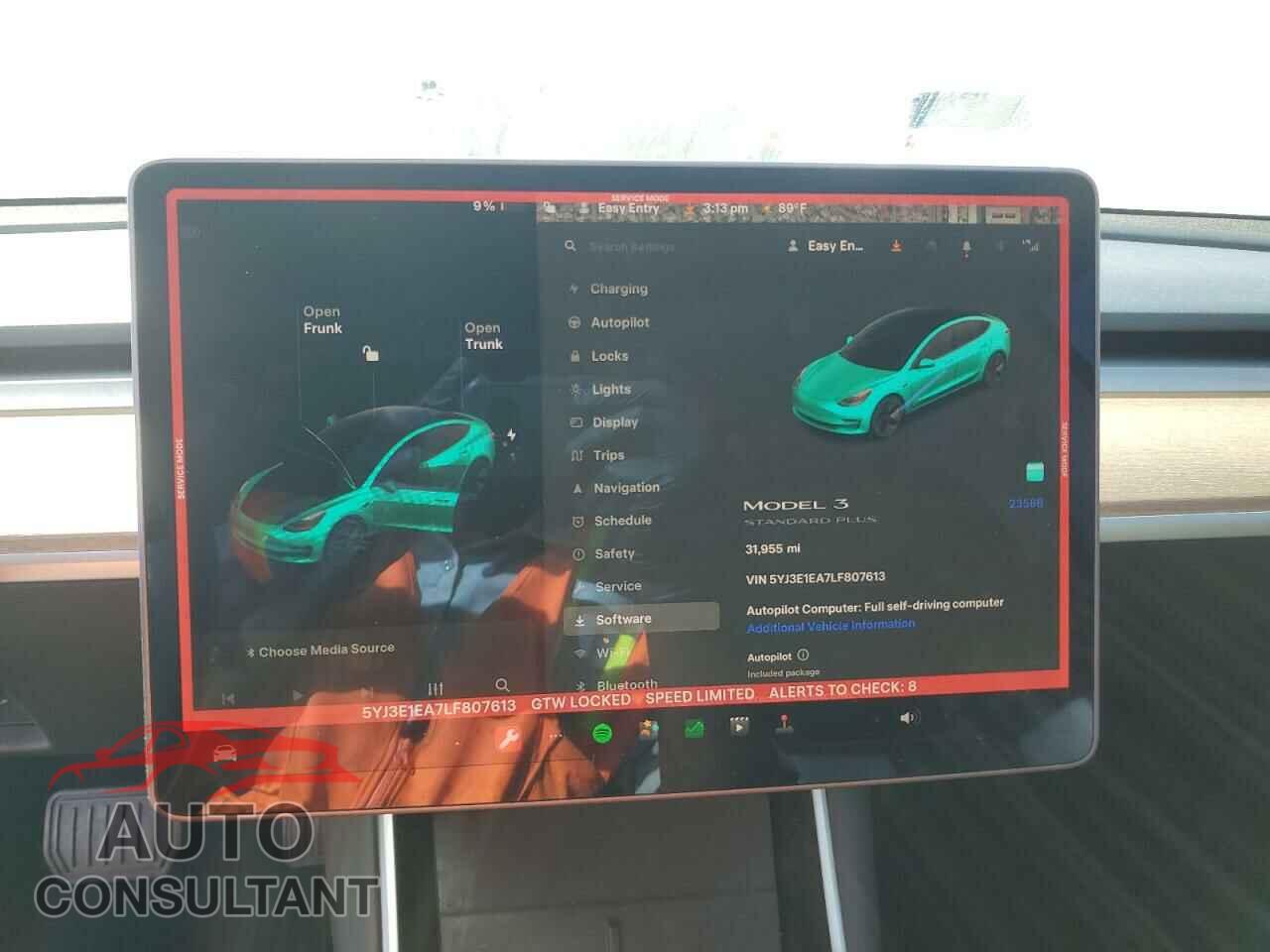 TESLA MODEL 3 2020 - 5YJ3E1EA7LF807613