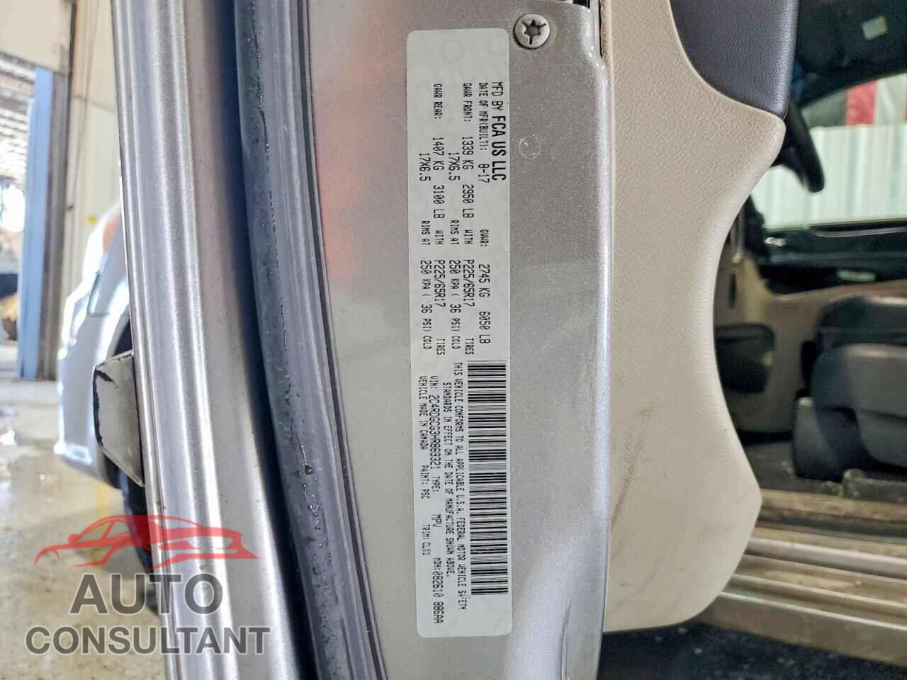 DODGE CARAVAN 2017 - 2C4RDGCG3HR869321