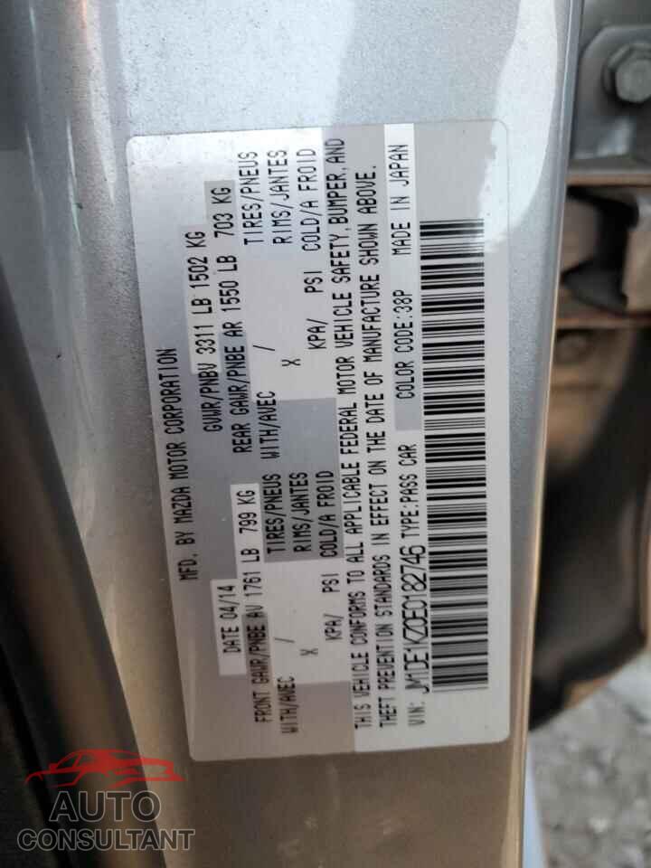 MAZDA 2 2014 - JM1DE1KZ0E0182746