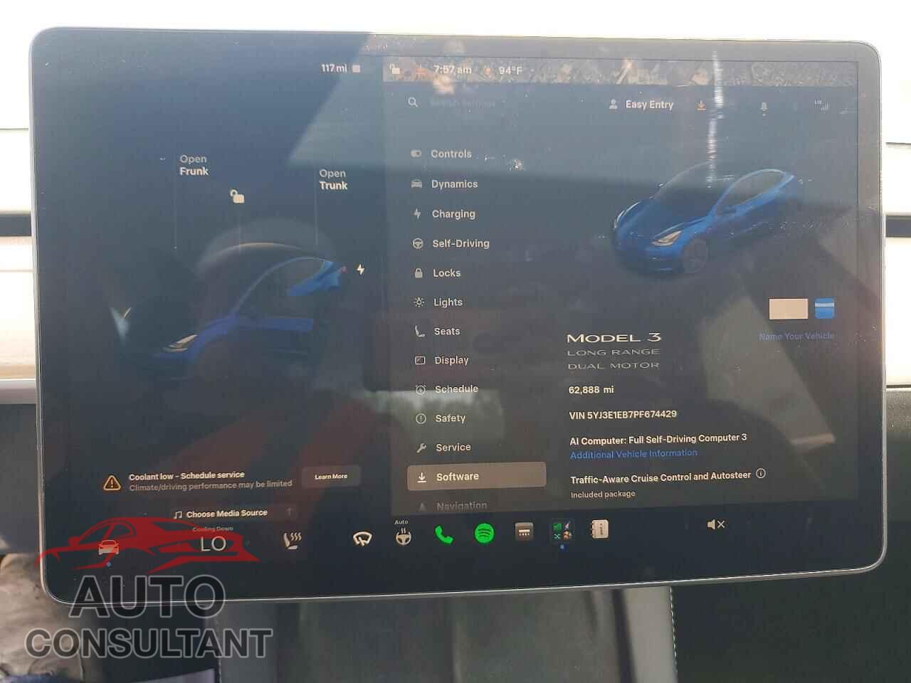 TESLA MODEL 3 2023 - 5YJ3E1EB7PF674429
