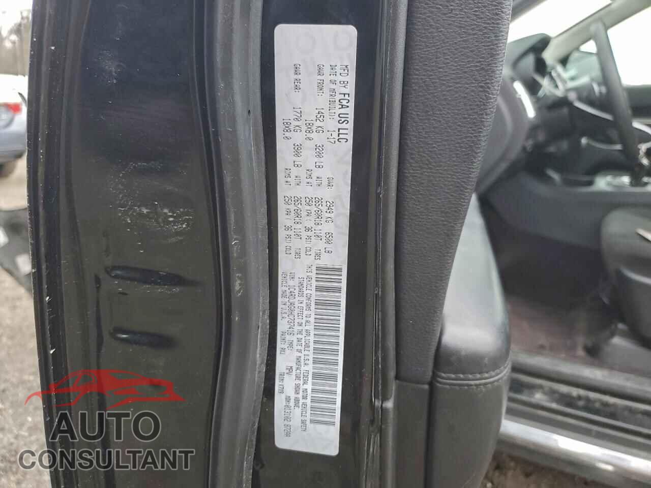 DODGE DURANGO 2017 - 1C4RDJAG0HC737416
