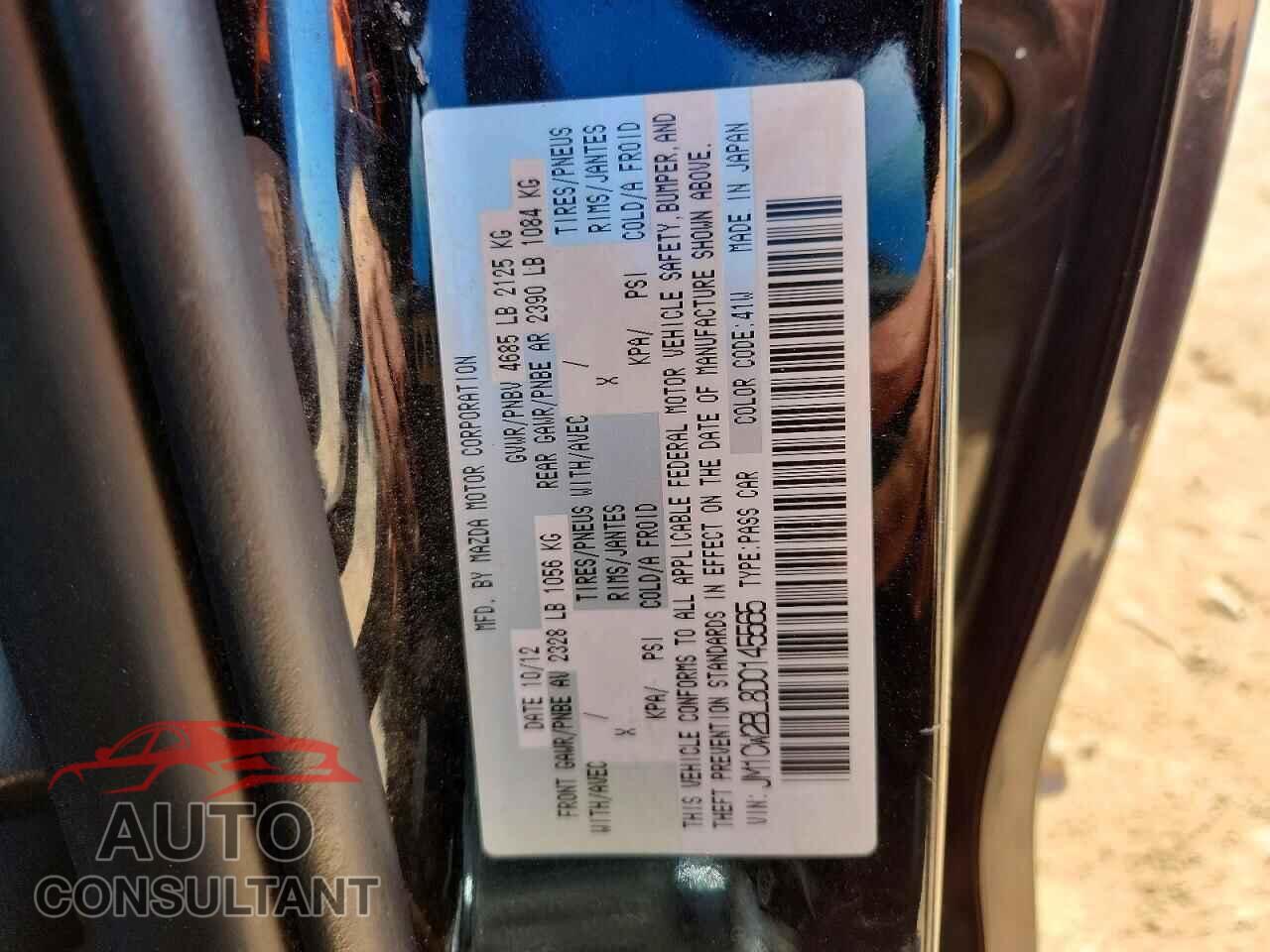 MAZDA 5 2013 - JM1CW2BL8D0145565