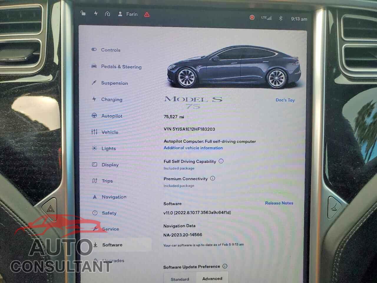 TESLA MODEL S 2017 - 5YJSA1E12HF183203