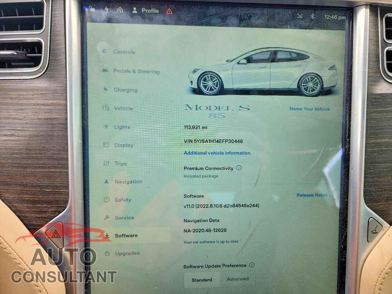 TESLA MODEL S 2014 - 5YJSA1H14EFP30446