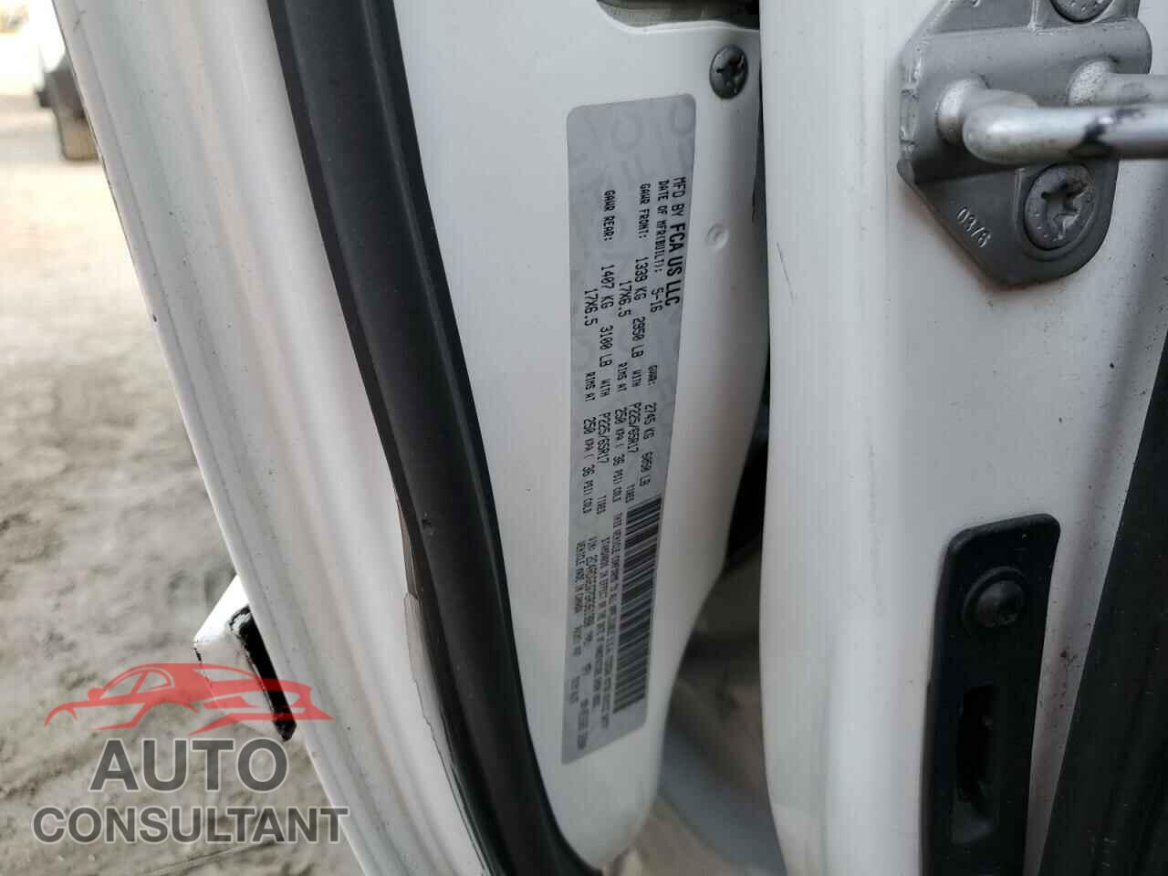 DODGE CARAVAN 2016 - 2C4RDGEG7GR361980