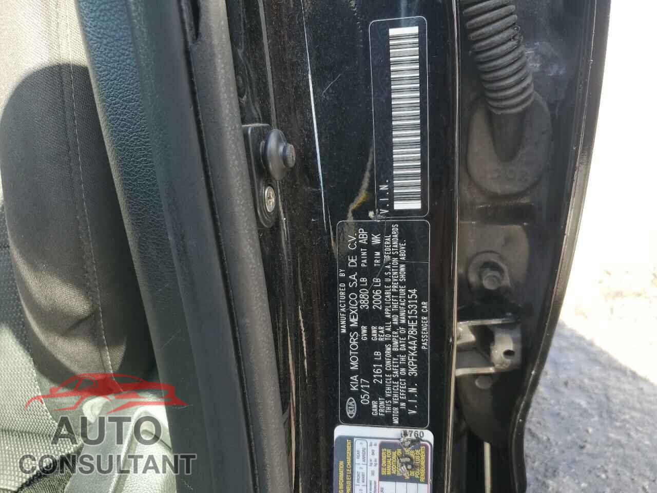 KIA FORTE 2017 - 3KPFK4A78HE153154