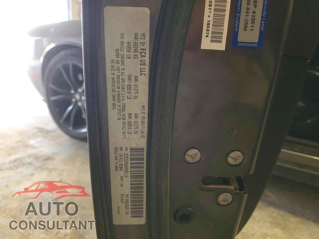 DODGE CHALLENGER 2017 - 2C3CDZAG0HH502116