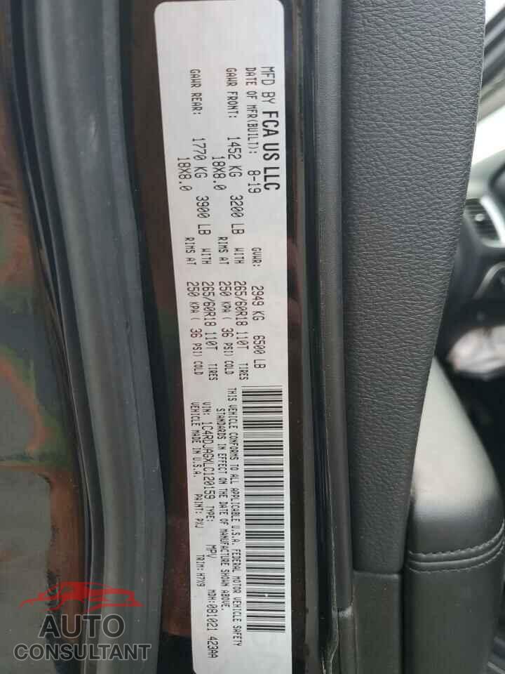 DODGE DURANGO 2020 - 1C4RDJAGXLC120159