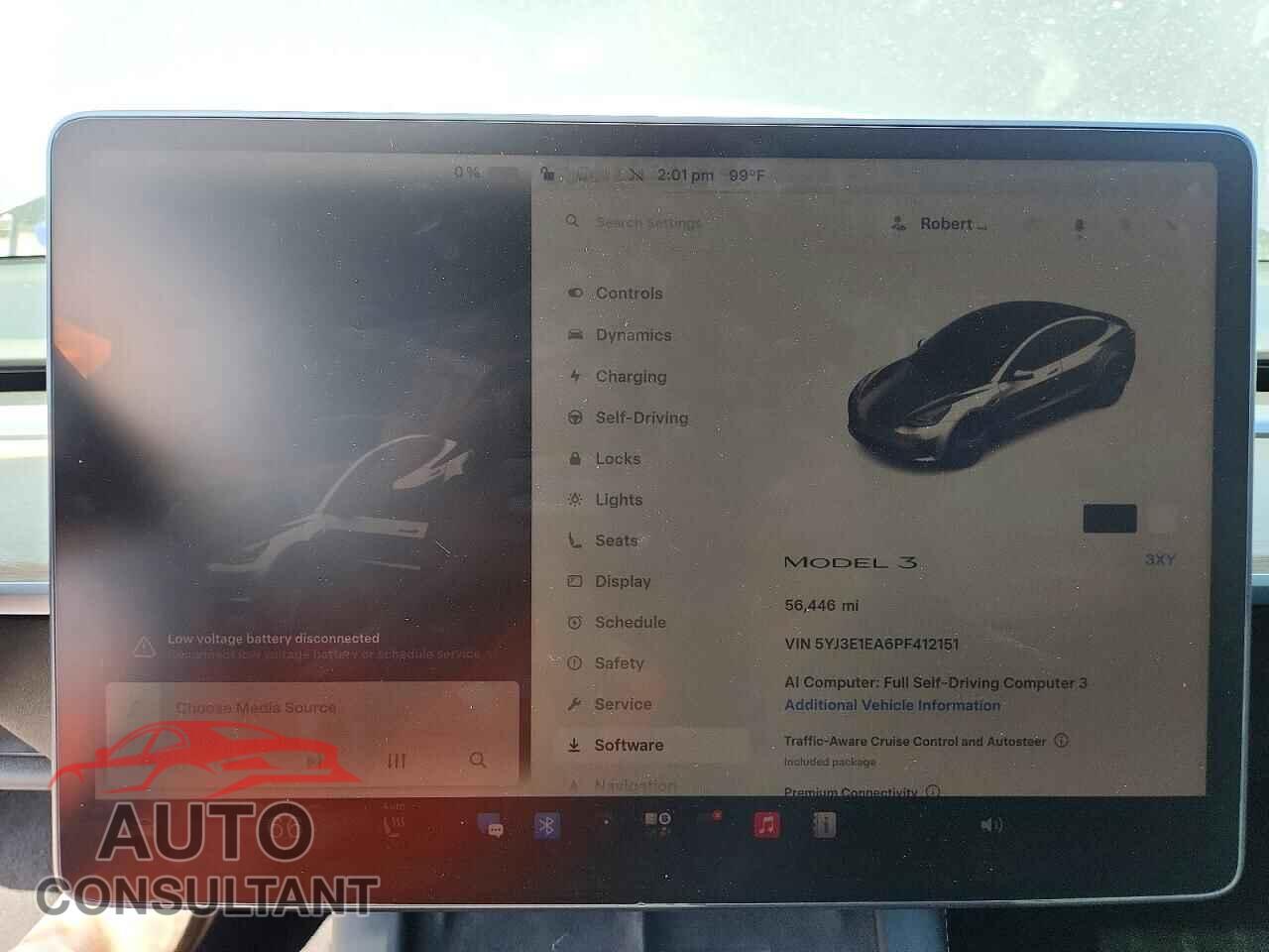 TESLA MODEL 3 2023 - 5YJ3E1EA6PF412151