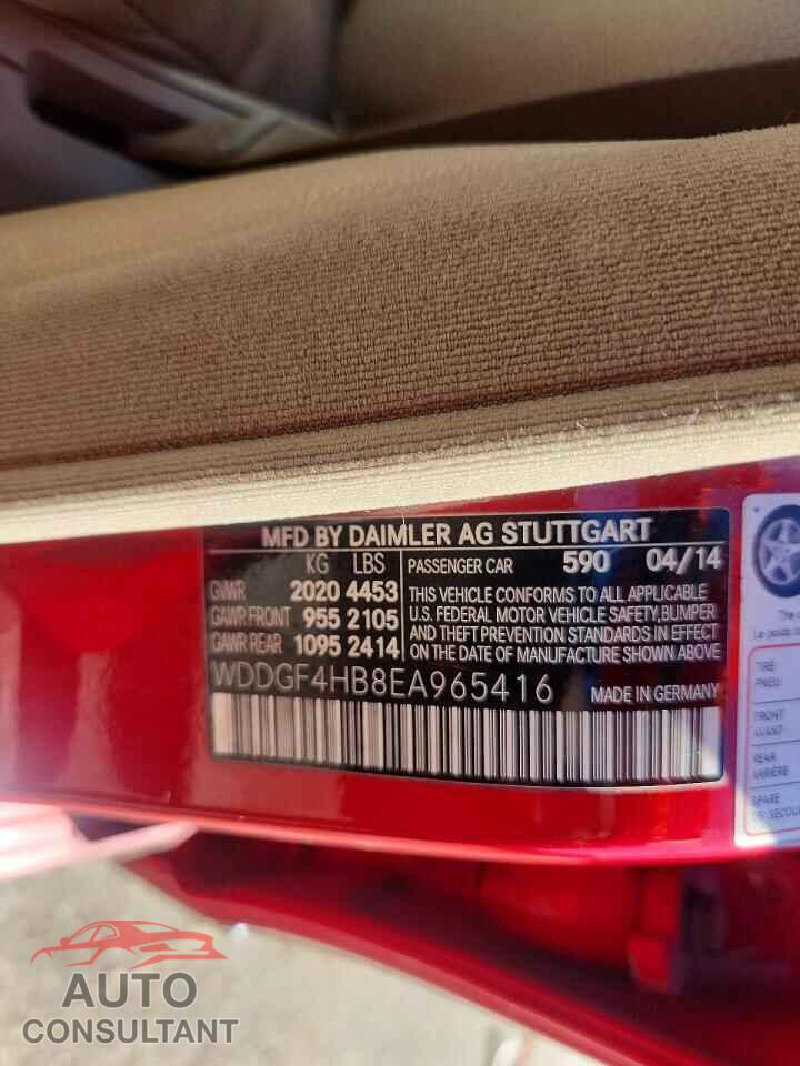 MERCEDES-BENZ C-CLASS 2014 - WDDGF4HB8EA965416
