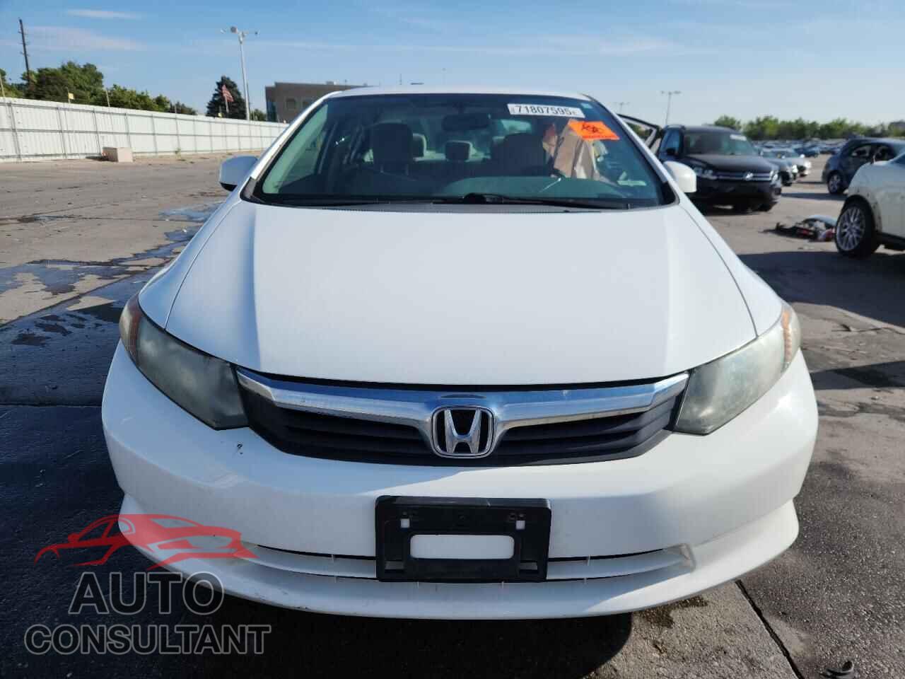 HONDA CIVIC 2012 - 19XFB2F5XCE101108