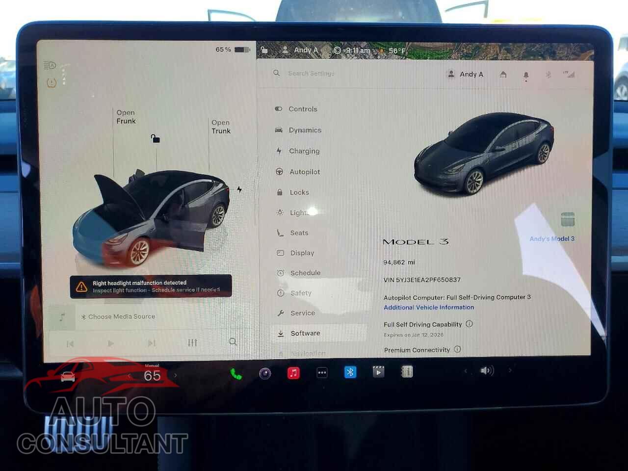 TESLA MODEL 3 2023 - 5YJ3E1EA2PF650837