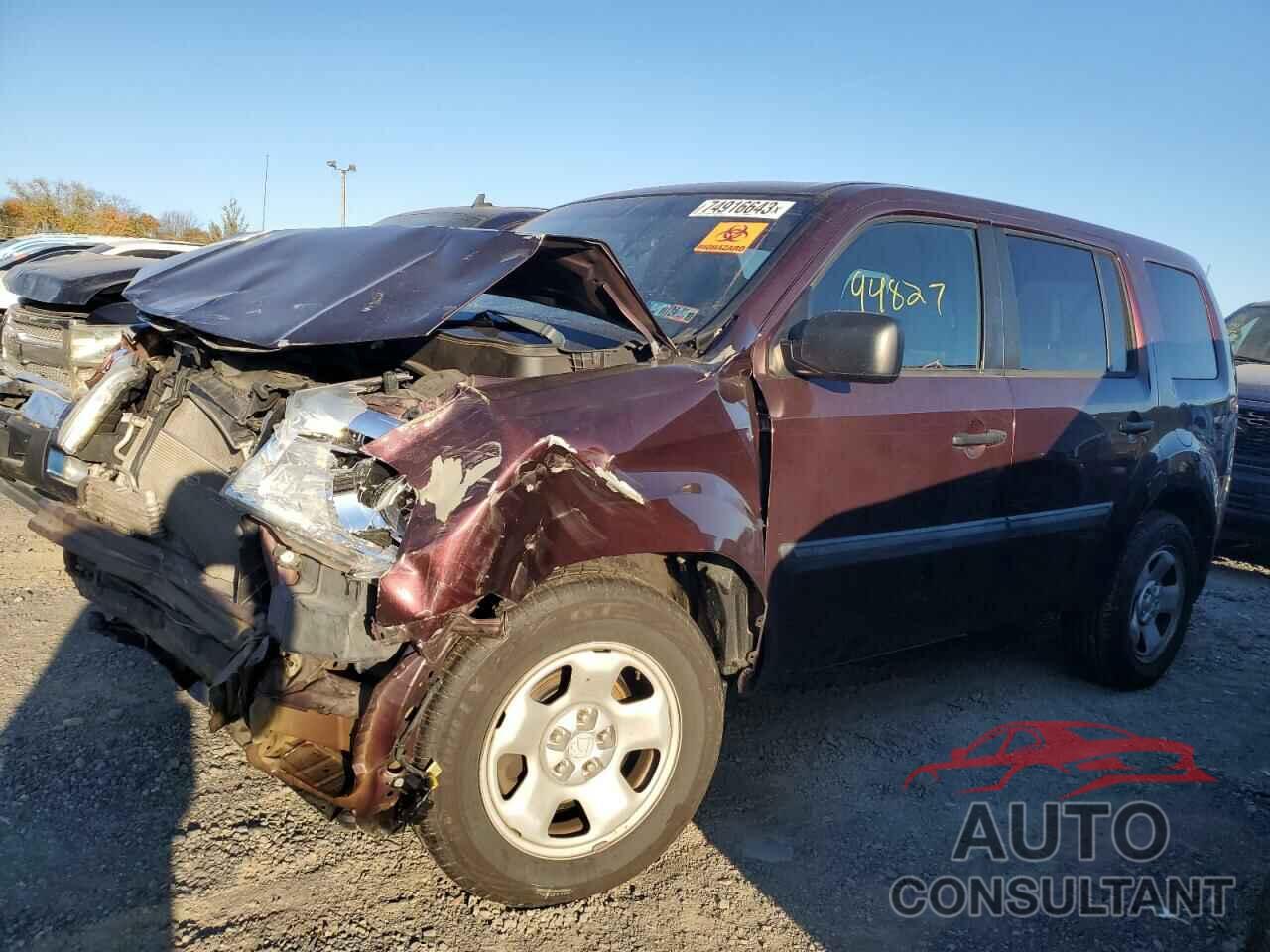 HONDA PILOT 2015 - 5FNYF4H21FB061821
