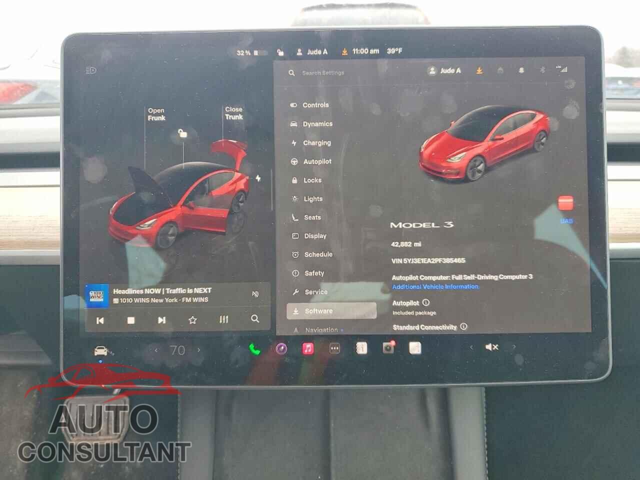 TESLA MODEL 3 2023 - 5YJ3E1EA2PF385465