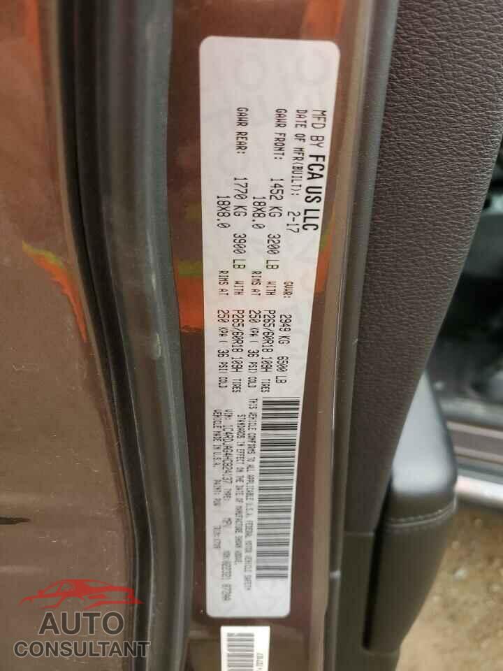DODGE DURANGO 2017 - 1C4RDJAG4HC824137