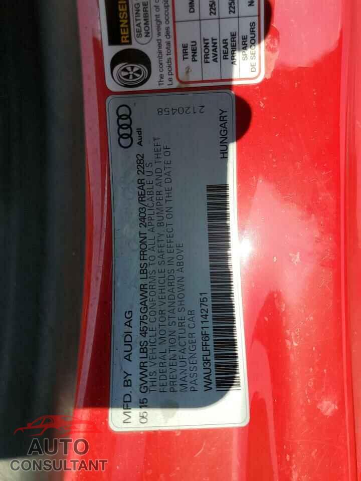 AUDI A3 2015 - WAU3FLFF6F1142751