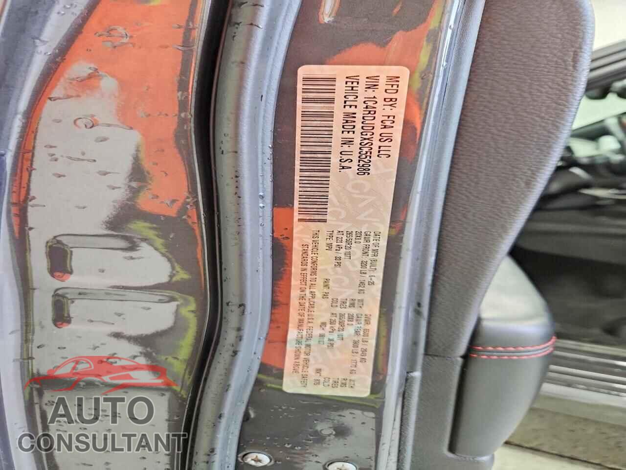 DODGE DURANGO 2025 - 1C4RDJDGXSC552986