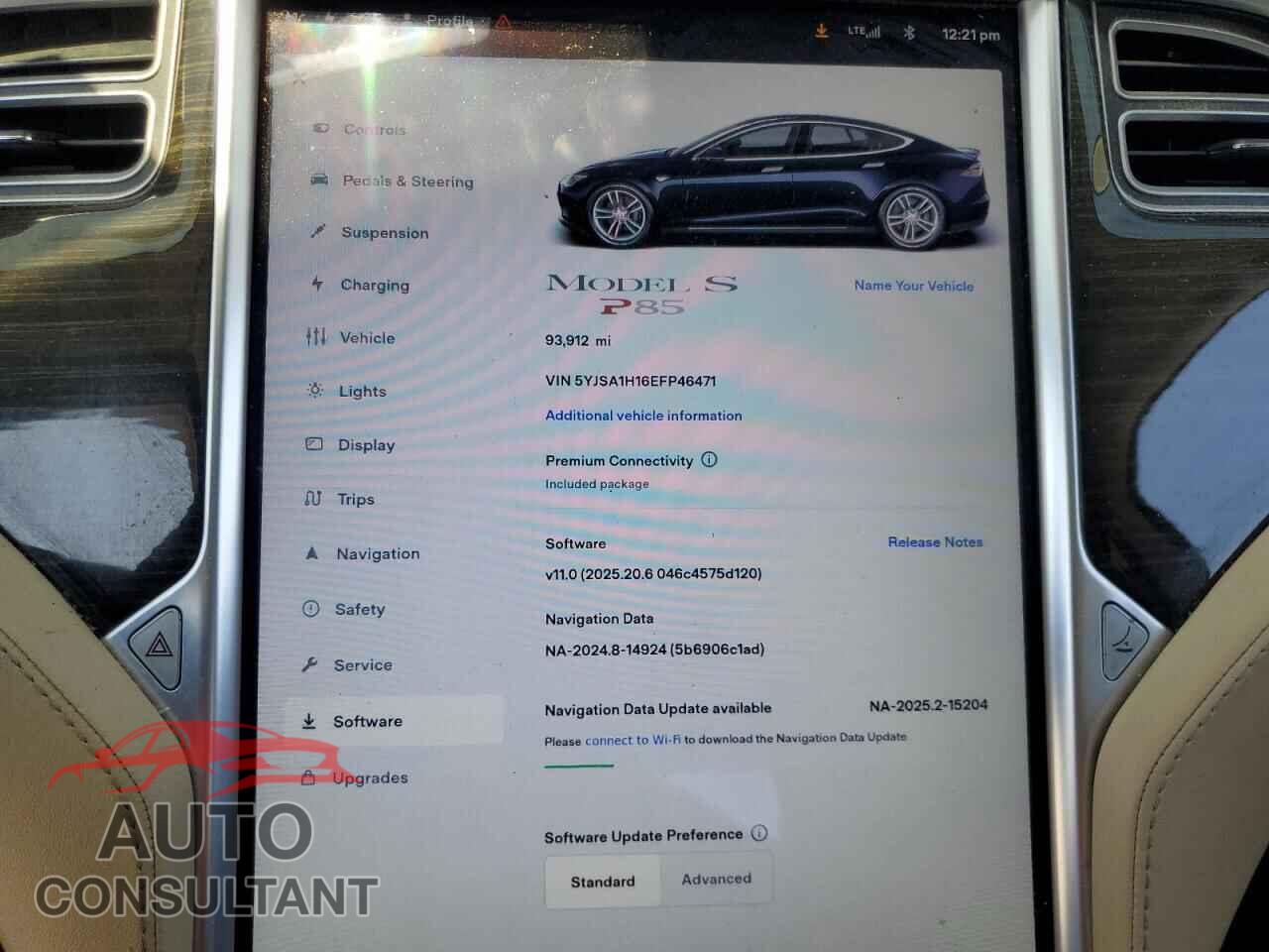 TESLA MODEL S 2014 - 5YJSA1H16EFP46471