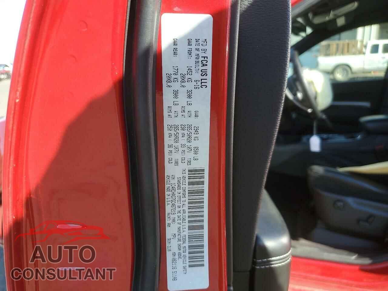 DODGE DURANGO 2016 - 1C4RDHAG7GC467219